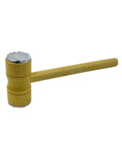 Meat hammer, bamboo-aluminium, 26x10 cm