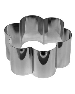Cake form flower, stainless steel, 7.7 cm
