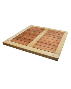 Table top, wodden, natural, 60x60 cm