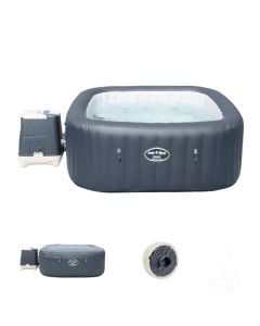 Hydromassage pool, Bestway, square, PVC / plastic, 180x180 cm