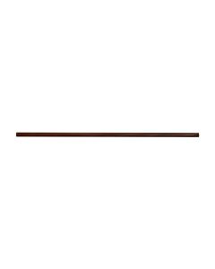 Curtain rod set, D.35mm x 2m, dark brown