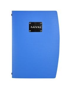 MENU holder/protector, Size: 25x34 cm, Color: Blue, Material: Plastic
