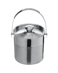 Ice bucket, stainless steel, silver, ø15 xH15 cm