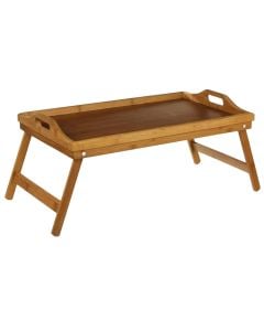 Breakfast tray, bamboo, natural, 51x38xH23 cm