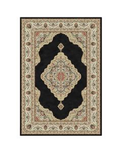 New Venus carpets, beige with black field