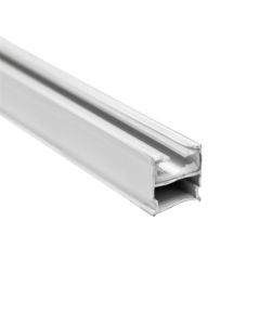 1 channel rail, silent, wall / ceiling mounting, aluminum + plastic material, gray, 2mt