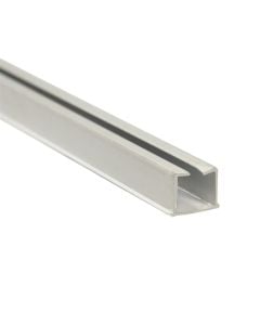 Simple 1-channel rail, aluminum, gray, 2.4mt