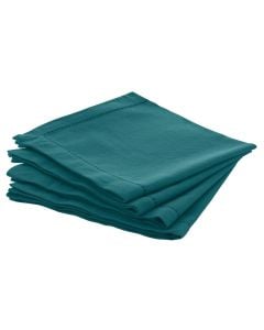 Napkin, 4 pcs, cotton, blue, 40x40 cm