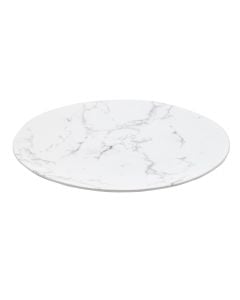 Dining plate, ceramic, white, dia.26 cm