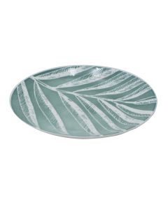 Dessert plate, porcelain, dark green, Ø19 cm