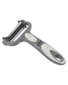 Peeler, pp/metallic, grey, 7.5x3.3xH15 cm