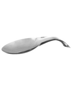 Dish spoon holder, metallic, silver, 11.3x25.2xH4.2 cm