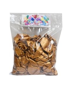 Balloons, latex, 24 cm, gold, 100 pieces, 1 pack