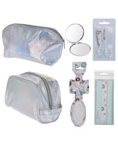 Set of cosmetic bag + accessories