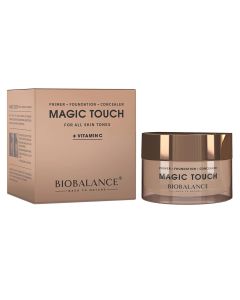 3 in 1 face cream, Magic Touch, Bio Balance, plastic and glass, 30 ml, pastel pink, 1 piece