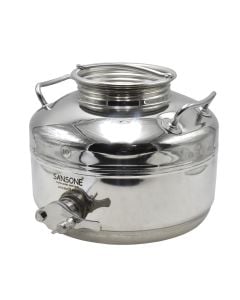 Food container for honey, La Nuova Sansone®, 18/10 stainless steel, 10 l, silver, 1 piece