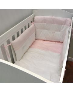Duvet for children, cotton, 110x150 cm, white and pink, 1 piece