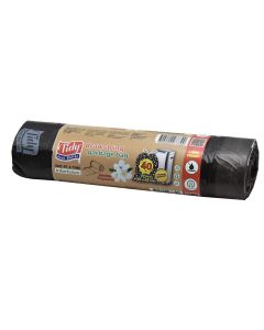 Garbage bag, Tidy, 30 threads, black, 40 lt
