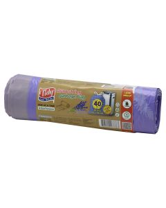 Garbage bag, Tidy, 30 threads, purple, 40 lt
