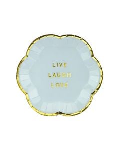 Plates, "Hello Gergeous", light pink, paper, 13 cm, 6 pieces