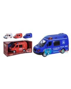 Bus emergency service with siren and light