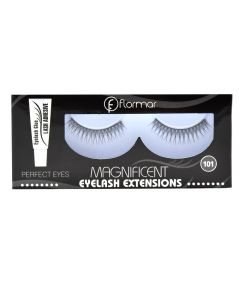 Flormar Magnificent Eyelash Extensions NO.101,  17.5 x 7.6 x 1.9 cm; 18 Grams, black