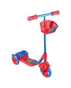 Scooter for kids, plastic and aluminum, 70 cm, red and blue, 1 piece