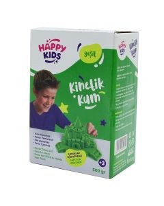 Kinetic sand for children, Happy Kids, kinetic sand, 6x10x14 cm, 500 g, green, 1 piece
