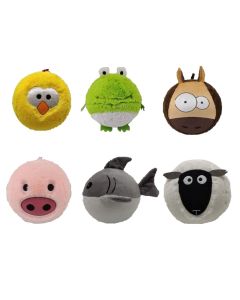 Plush ball for kids, Eddy Toys, synthetic polyester, Ø40 cm, assorted, 1 piece