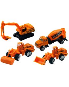 Construction vehicle toy, Gearbox Toys, plastic, 11x3.5x3 cm, yellow and black, 1 piece