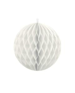 Honeycomb ball, paper, 10 cm, white, 1 piece