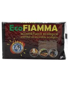 Fire igniter, EcoFiama, wood, 38.5x25x12 cm, beige, 32 cubes