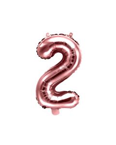 Ballons, "Party", for party, metallic, nr 2.35 cm, rose, 1 piece