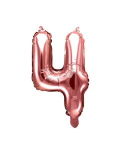 Ballons, "Party", for party, metallic, nr 4.35 cm, rose, 1 piece