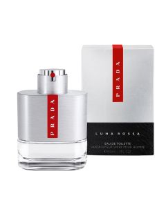 Eau de toilette (EDT) for men, Luna Rossa, Prada, glass, 50 ml, red and silver, 1 piece