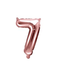 Ballons, "Party", for party, metallic, nr 7.35 cm, rose, 1 piece