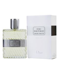 Eau de toilette (EDT) for men, Christian Dior Eau Sauvage, edt 100 ml, glass and metal, yellow, 1 piece