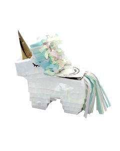 Pinata in shape of unicorn, 8x8x2.5 cm, mix, 1 piece