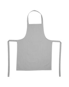 Neck-strap apron, cotton, 60x80 cm, gray, 1 piece