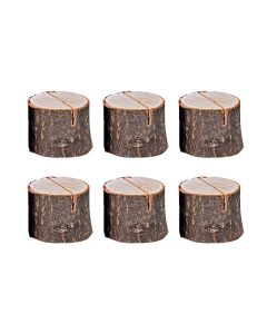 Place card holders, wooden, 6.5 cm, 6 piece, 1 pack