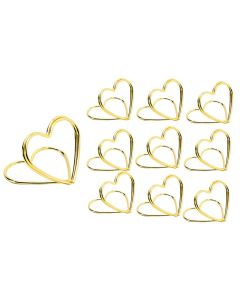 Place cards, 9.5x5.5 cm, metalic frame, gold, 10 piece, 1 piece