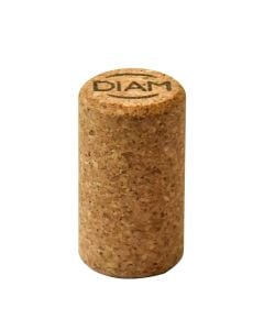 Cylindrical wine cork for wine bottle, Diam, wood, 4x2.1 cm, beige, 1 piece
