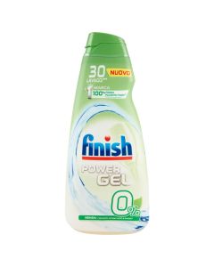Finish liquid dishwasher detergent in gel form power gel 0% 600ml