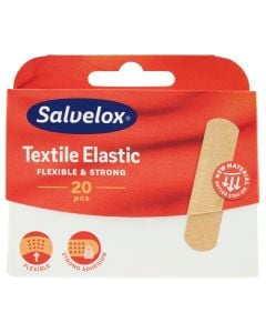 Adhesive bandages, flexible, Salvelox, 20 pieces