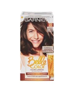 Black hair dye 022, Belle Color, Garnier, plastic, 140 ml, brown, 1 piece