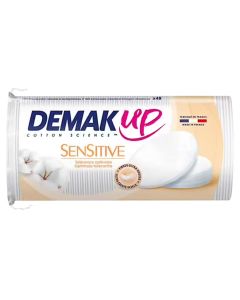 Cosmetic cotton, Demak'UP, cotton, 17.4x8.7x11.9 cm, white, 48 discs