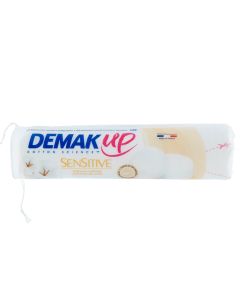 Cosmetic cotton, Demak'UP, cotton, 20x5 cm, white, 60 discs