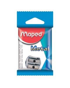 Pencil sharpener, metal, gray, Maped, 1 piece