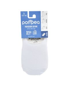 Men's socks, Pompea, cotton, 43-46, L, white, 3 pairs
