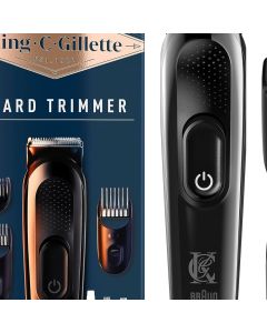 Set for beard care, King C Gillete, with 3 combs and charger